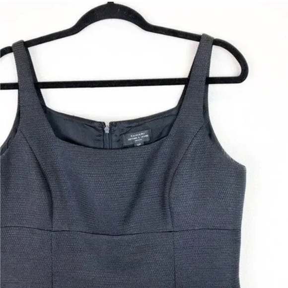 Tahari Little Black Dress Sz 10P Sheath Sleeveless Power Dress Evening Cocktail - Picture 4 of 7